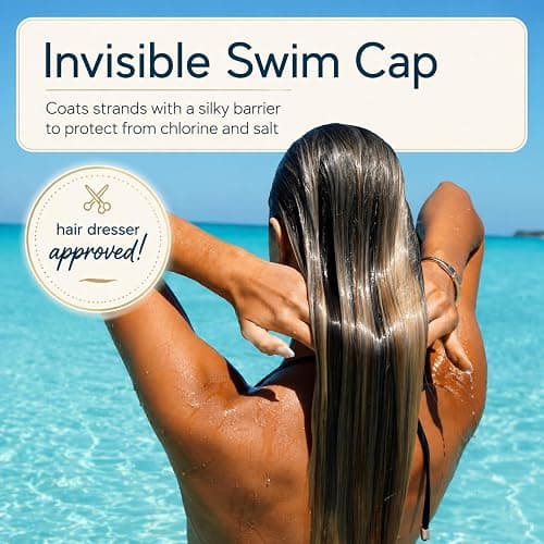 Coastal Grl PRE-SWIM Leave-In Conditioner, Saltwater & Chlorine, 6.8 fl oz | Ideal for swimming, pool & beach days on dry, frizzy, color-treated hair & extensions. Tropical coconut pineapple scent. thumbnail 2