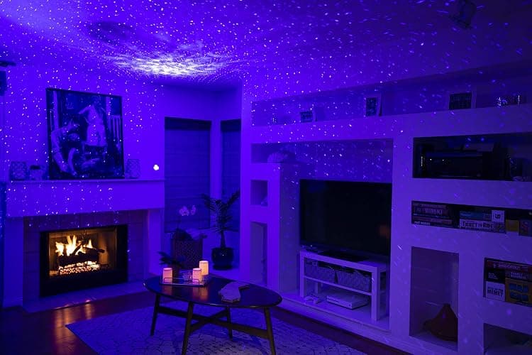 BlissLights Sky Lite - LED Laser Star Projector, Galaxy Projector, Nebula Light (Blue Stars, Blue Cloud) thumbnail 5