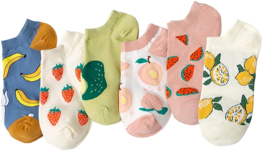 ACCFOD Cute Ankle Socks for Women - Aesthetic Funny Fun Low Cut No Show Socks for Girls and Teens - Image 1