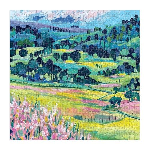 Galison Painted Hills 500 Piece Puzzle from Galison - Fun and Challenging 500 Piece Puzzle, Beautiful Illustrations, Thick and Sturdy Pieces, Great Gift Idea thumbnail 3