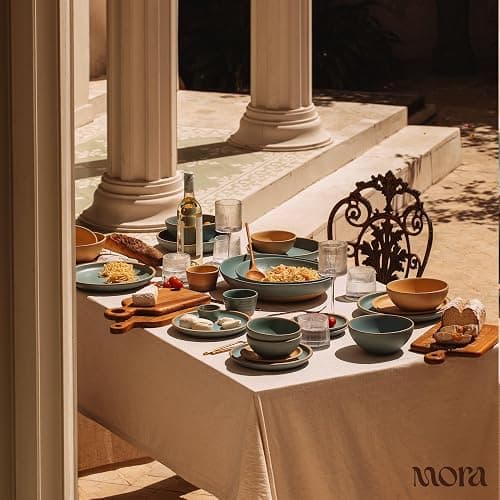 Mora Mini Ramekins Set of 4, 8oz Ceramic Pottery Baking Dishes - Iris thumbnail 6