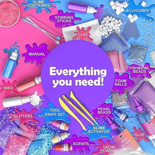 Original Stationery Unicorn Slime Kit for Kids, DIY Slime Making Set with Bubble Gum Scented Unicorn Slimes, Magical Glitter,Christmas Gift for Boys and Girls Ages 8–12, Fun Holiday & Birthday Present thumbnail 5
