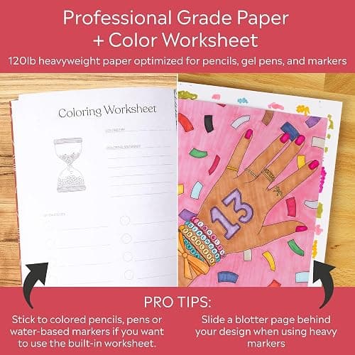 Put A Bow On It Coloring Book by Elyse Breanne Design | 40 Single-Sided Pages, Girly and Friendship Designs for Adults & Teens (8.5x10") thumbnail 6