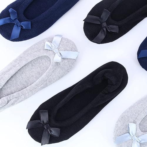 CTM Women's Terry Ballerina Slipper House Shoe thumbnail 5