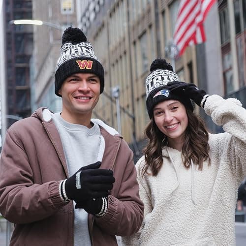 Ultra Game Adults NFL Official Super Soft Winter Beanie Knit Hat With Warm Touch Screen Gloves thumbnail 5