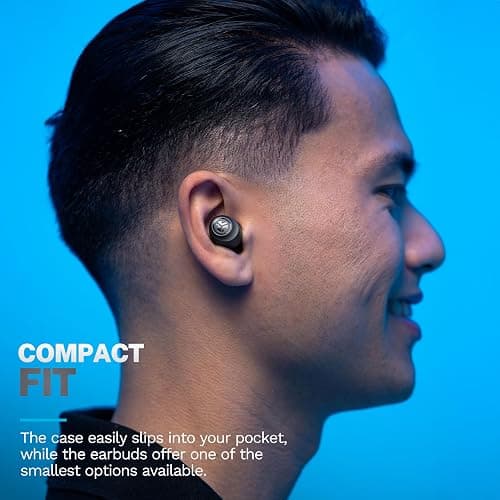 JLab Go Air Pop+ True Wireless Earbuds, in Ear Headphones, Bluetooth Earphones, 35H Playtime Ear Buds, Bluetooth Earbuds with Microphone, USB-C Charging Case, Dual Connect, EQ3 Sound, Black thumbnail 3