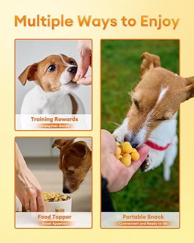 Pawaura 10.6oz Freeze Dried Quail Egg Yolk Cats & Dogs, Treats, Single Ingredient, Freeze-Dried Pet Food for Dogs, Cats, No Additives | Grain Free | Support for Skin and Coat Health thumbnail 6