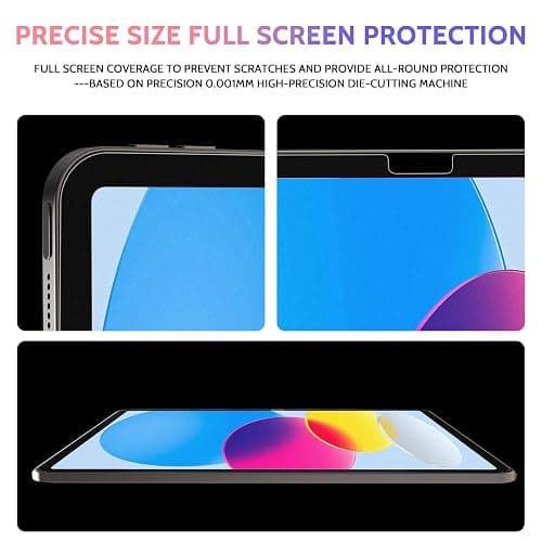 Peslv 2 Pack Like Paper Screen Protector for iPad 10th 2022 10.9" & iPad 11th A16 2025 11", Matte Anti Glare PET Film/Blue Light Filter Eye Protection Cover/Drawing & Writing Feel Like on Paper thumbnail 6