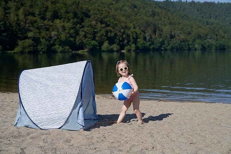 Babymoov Anti-UV Blue Waves Tent UPF 50+ Sun Protection with Pop Up System for Easy Use & Transport (Summer 2024 Edition) - Blue Waves thumbnail 10