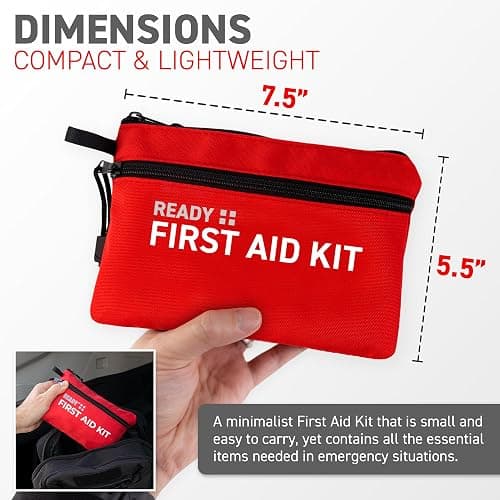 Ready First Aid 107 Piece First Aid Kit - Camping, First Aid Kit, Camping Essentials, Hiking, Home Essentials, Car Emergency Kit, Hiking Gear, First Aid Kit Travel, Car Essentials, Survival Stuff thumbnail 4