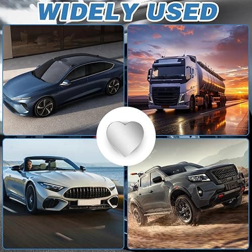 2Pcs Cars Heart Shaped Blind Spot Mirrors Car Side Mirror Blindspot Adjustabe Angle Removable Wide Angle Convex RearView Mirror for Enhanced Safety Universal Fit Stick, Car Accessories for Cars Suvs thumbnail 7