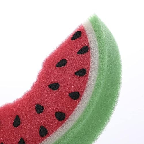 LOVESUMMER Multi-Use Cute Fruit Pattern Sponges (10pcs) - Bath Sponge Set for Delicate Surfaces - Gentle yet Firm Exfoliation thumbnail 9
