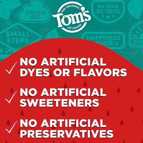Tom's of Maine Kids Fluoride Free Toothpaste, Silly Strawberry, 3Pk, 5.1 oz | For Kids Ages 2 and Up, Kids Natural Toothpaste, Gently Cleans, Dye Free, No Artificial Flavors, Sweeteners, or Preservatives thumbnail 7