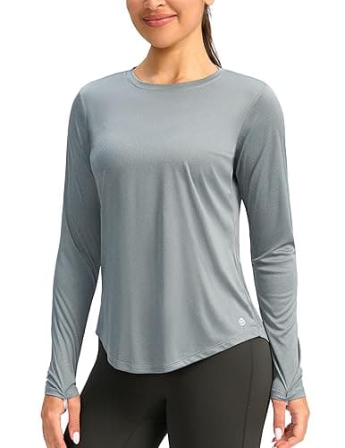 Women's UPF 50+ Sun Shirt Long Sleeve UV Shirts Rash Guard Lightweight Quick Dry Workout Hiking Tops for Women