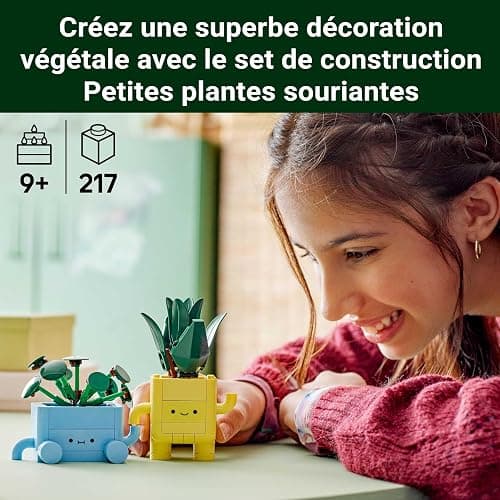 LEGO Botanicals Petites Plantes Souriantes - Jouet & Loisirs Créatifs - 2 Plantes Artificielles, 2 Pots de Fleurs Colorés & Visages Interchangeables - Cadeau Nature pour Fille dès 9 Ans & Ado 10349 thumbnail 4