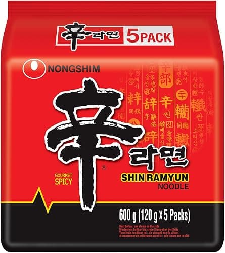 Nong Shim - Instant Nudeln Shin Ramyun - Multipack (5 X 120 GR) - Produktdesign kann abweichen - Image 1