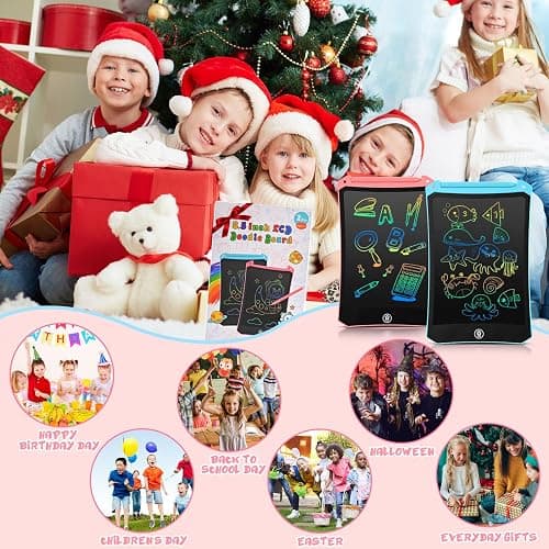 EooCoo Toddler Toys, LCD Writing Tablet for Kids 2 Pack, Kids Stocking Stuffers Toddler Travel Essentials Drawing Pad, No Mess Coloring Books, Road Trip Activities, Age 3-5 Boy Girl Gifts - 8.5 Inch thumbnail 3