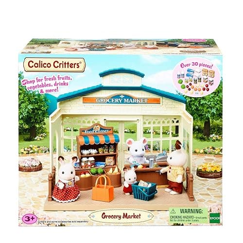 Calico Critters Grocery Market - Shop, Play, and Let Creativity Bloom!, Cream & Brown thumbnail 8