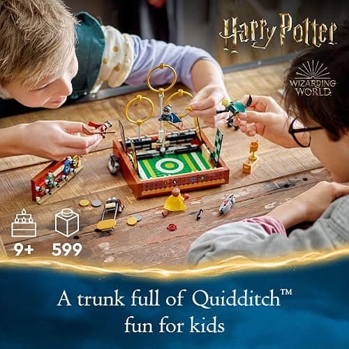 LEGO Harry Potter Quidditch Trunk 76416 Buildable Harry Potter Toy; Birthday Gift Idea for Kids Aged 9+; Open the Buildable Box to Reveal a Quidditch Playing Arena; Includes 4 Customizable Minifigures thumbnail 2