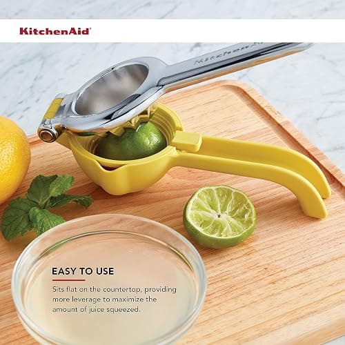 KitchenAid Citrus Juice Press Squeezer for Lemons and Limes with Seed Catcher and Pour Spout, Lemon, 8 Inch thumbnail 5
