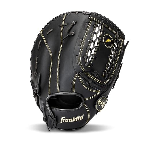 Franklin Sports Field Master Baseball + Softball Glove - Field Master Adult + Youth Baseball + Softball Mitt - Men's + Women's Gloves - Right Hand Throw - Image 1