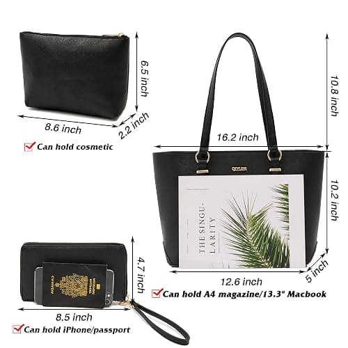 Purses And Wallets Set For Women Work Tote Satchel Handbags Shoulder Bag Top Handle Totes Purse With Matching Wallet thumbnail 4