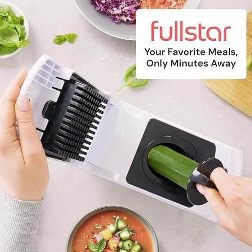 Fullstar Pro Original Vegetable Chopper - Chopper and Spiralizer - Food Chopper with Container, Fruit Cutter, Onion Dicer - All-in-One Prep Tool - Kitchen Gadgets and Gifts (4 in 1, White) thumbnail 9