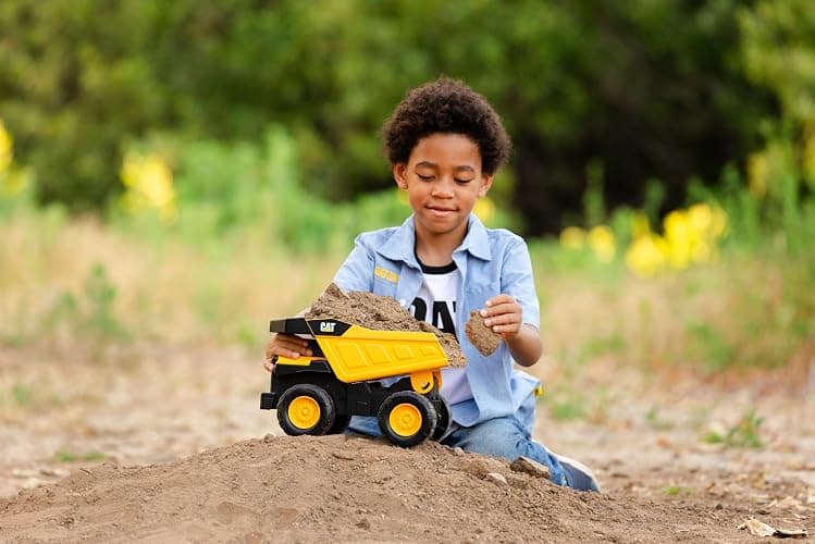 CAT Construction, Compact Steel Max Dump Truck 12" - Heavy Duty Steel Construction Toy with Realistic Working Dump Bed – Durable Vehicle for Indoor & Outdoor Play – Ages 3+ thumbnail 8