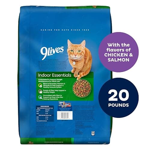 9Lives Indoor Complete Dry Cat Food, 20 lb. Bag thumbnail 3