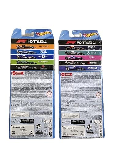 Hot Wheels Formula 1 Die-Cast Cars Bundle of 2 x 5-Pack | F1 2024 and 2025 Teams, Ages 3+ thumbnail 8