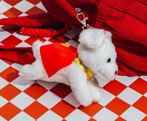 SalesOne Superman Krypto The Superdog Plush Keychain, Keyring Holder | Officially licensed, caped Krypto design, about 2 inches, metal lobster clasp secures to keys, backpacks or messenger bags thumbnail 7