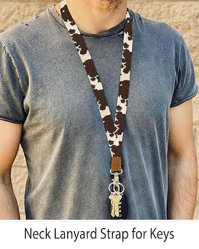 NUGGHU Lanyards for Keys, Durable Keychain Long Lanyard for Women Men, Cute Neck Lanyard for ID Badges Holder, Wallets, key thumbnail 2