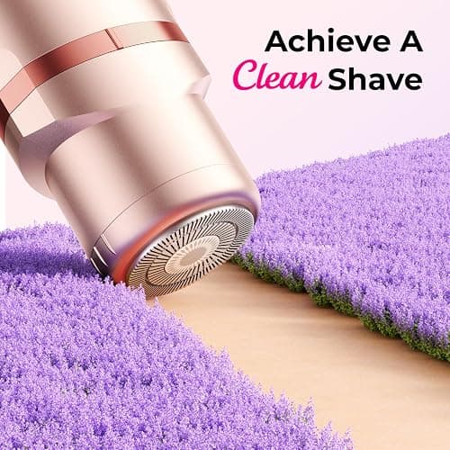 Bikini Trimmer for Women Pubic Hair: 2 in 1 Electric Razors for Women - Rechargeable Electric Shaver - IPX7 Waterproof Bikini Shaver for Travel & Shower Use in Summer (Rose Gold) thumbnail 2