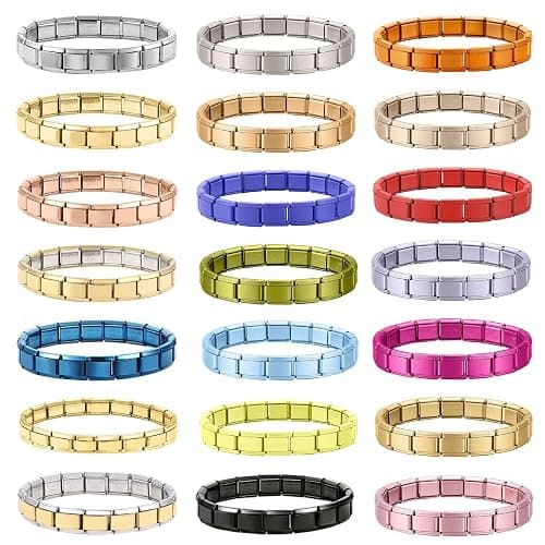papasgix Italian Charm Bracelets, Italian Charm Bracelet Links, 9mm Stainless Steel Italian Charms, Detachable Personalized thumbnail 6