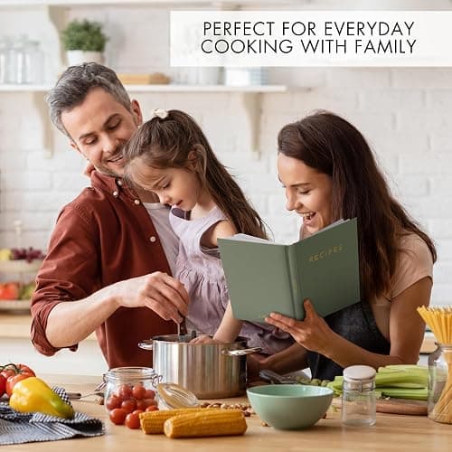 Aesthetic Blank Recipe Book To Write In and Organize Your Own Recipes | The Perfect Waterproof Notebook - Beautiful Blank Cookbook to Keep Everything Organized thumbnail 5