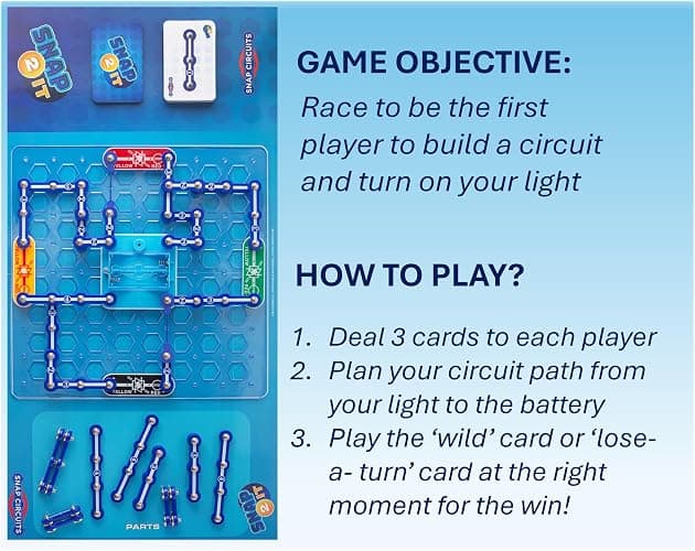 Snap 2 It® Board Game, Game of The Year Finalist, A Race to Light Up The Game, Will You Be First?, for Kids and Adults – Promotes Creativity and Problem Solving, STEM Toy thumbnail 3