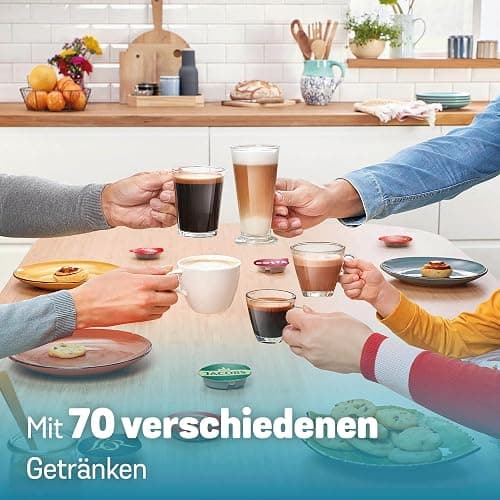 Bosch Tassimo finesse friendly Kapselmaschine TAS162E, 70 Getränke, intensiverer Kaffee auf Kopfdruck, Abschaltautomatik, nachhaltig, perfekt dosiert, 1400 W, schwarz/schwarz thumbnail 2
