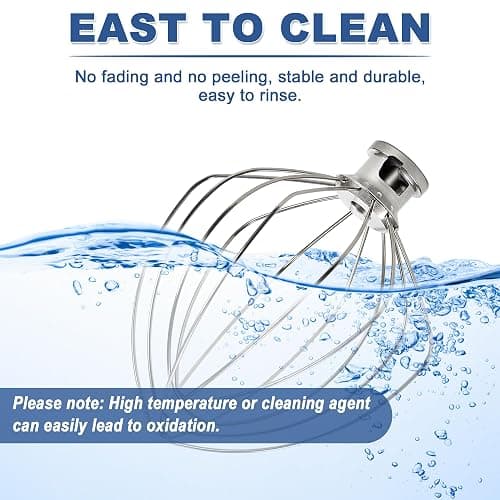 Whisk Attachment for Kitchen Aid 6 Qt Bowl-Lift Stand Mixer, Stainless Steel 6-Wire,Replace KN256WW,for Professional 6 & 600, KD26,KP26,KL26,KT26,KV25 by TOMOON thumbnail 7