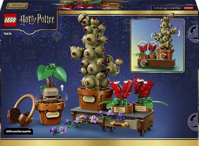 LEGO Harry Potter Hogwarts Herbology Plants - Interactive Toy incl. Artificial Potted Plants w/Flowers - Kids' Room Decor - Gift for 12+ Year Old Girls, Boys & Teenage Fans - 76474 thumbnail 9