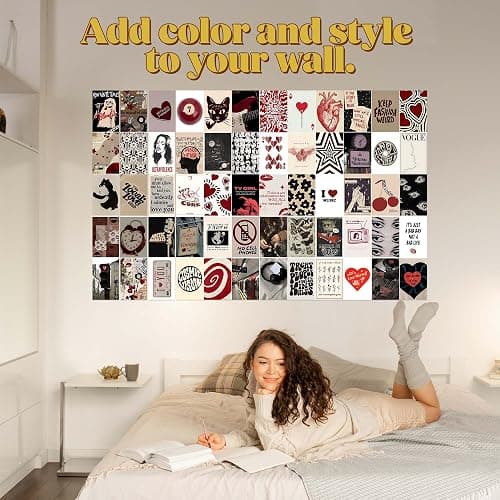 60 pcs Downtown Girl Room Décor, Coquette y2k 2000’s Grunge Posters, TV Girl Lana Del Rey Retro Music Wall Art for Bedroom, Trendy Vintage Funky College Dorm Wall Collage Kit Aesthetic Pictures thumbnail 6