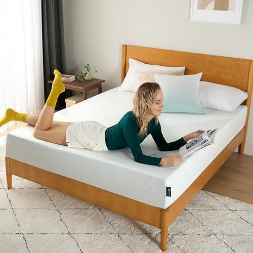 Zinus 6 Inch Full Green Tea Memory Foam Mattress [New Version], Fiberglass Free, Medium Firm Feel, Zoned Pressure Relief, Certified Safe Foams & Fabric, Mattress in A Box thumbnail 8