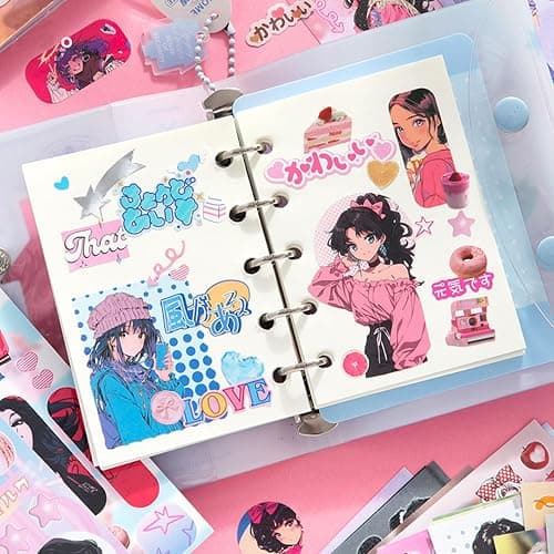 Japanese StickerBook: Showa Japanese (650+) & Y2K Retro (800+) | 2-in-1 Nostalgic Sticker Books for Journaling, Scrapbooking,Prayer Board Supplies-Vision Board Supplies thumbnail 5