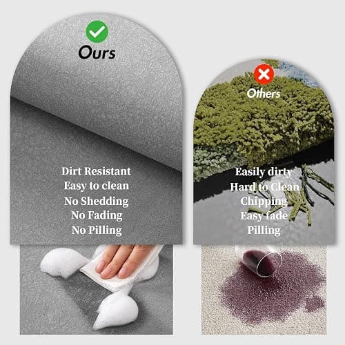 Bathroom Runner Mat Rugs Long Diatomite Stone Bath Mat Large Super Absorbent Diatomaceous Earth Bath Mat Non Slip Rubber Backed Fast Dry Shower Mat Thin Bathroom Rugs Floor Mat,15.7"x47.2",Grey thumbnail 6