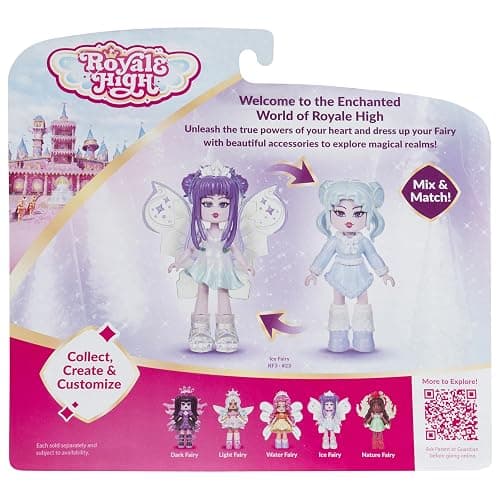 Royale High 3” Ice Fairy Fashion Doll - 1 Figure with 9 Fashion Accessories - Virtual Item Code Included - Series 2 - Ages 5+ thumbnail 4