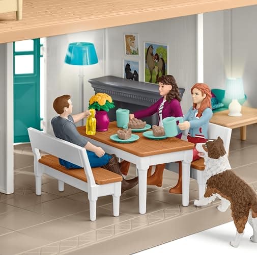 Schleich Horse Club - 179 PC Lakeside Country House and Stable Playset with Horse Figurines, Poseable Characters and Accessories - Realistic Farm Toys for Girls and Boys - Kids Ages 5+ | 42706 thumbnail 6