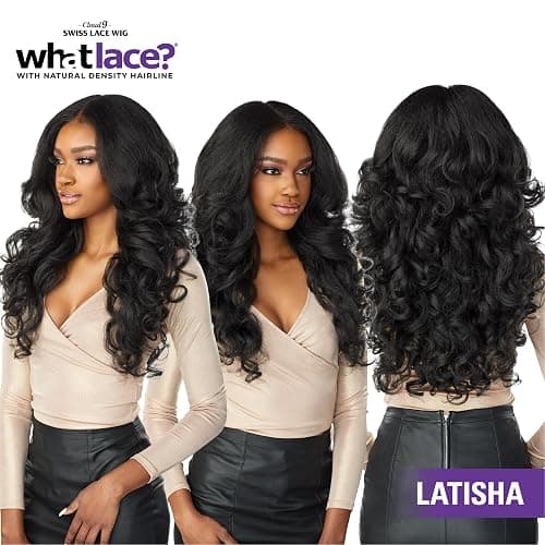 Sensationnel What Lace 13X6 Wigs - Latisha Lacefrontal Hand Tied Glueless Synthetic With Natural Density Preplucked Hairline (FLAMBOYAGECHOCOLATE) thumbnail 6