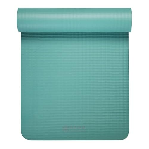 Gaiam Essentials 2/5" Thick (10mm) Yoga & Pilates, Fitness & Exercise Mat with Easy-Cinch Carrier Strap Cushion Support For Fitness and Gym Workouts thumbnail 8