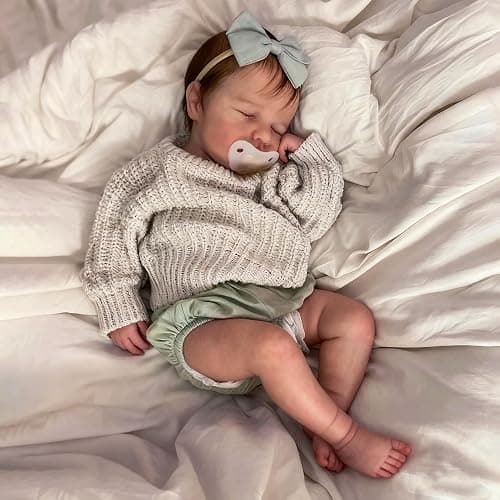 Zero pam Full Silicone Reborn Baby Dolls Girls, 48CM Realistic Baby Doll, Full Silicone Babys, Real Iife Reborn Dolls, Lifelike Babys Doll For Girls With Accessories thumbnail 4