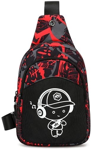 Bluboon Small Sling Bag Crossbody Bags Camouflage Fanny Packs Chest Bag Travel Chest Gifts for Boys - Image 1