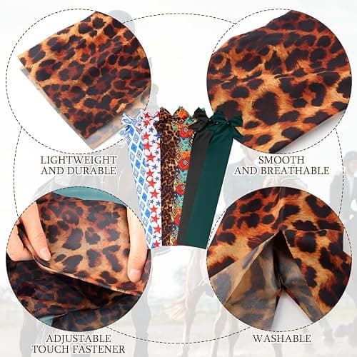 Huhumy 6 Pcs Horse Tail Bag Breathable Guard Slip on Horse Tail Wrap 2 Strand Closure Straps Grooming Supplies to Keep from Dirt Breakage Rubbing 6 Designs(Vintage Style) - Vintage Style thumbnail 3
